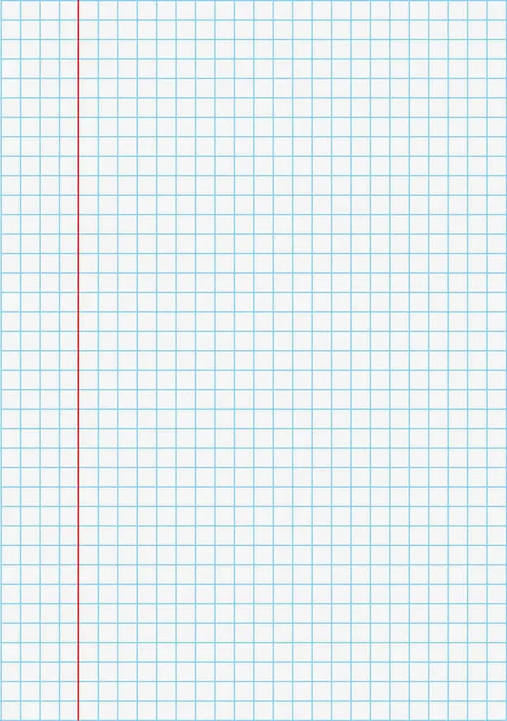 Blue Grid Graph Paper