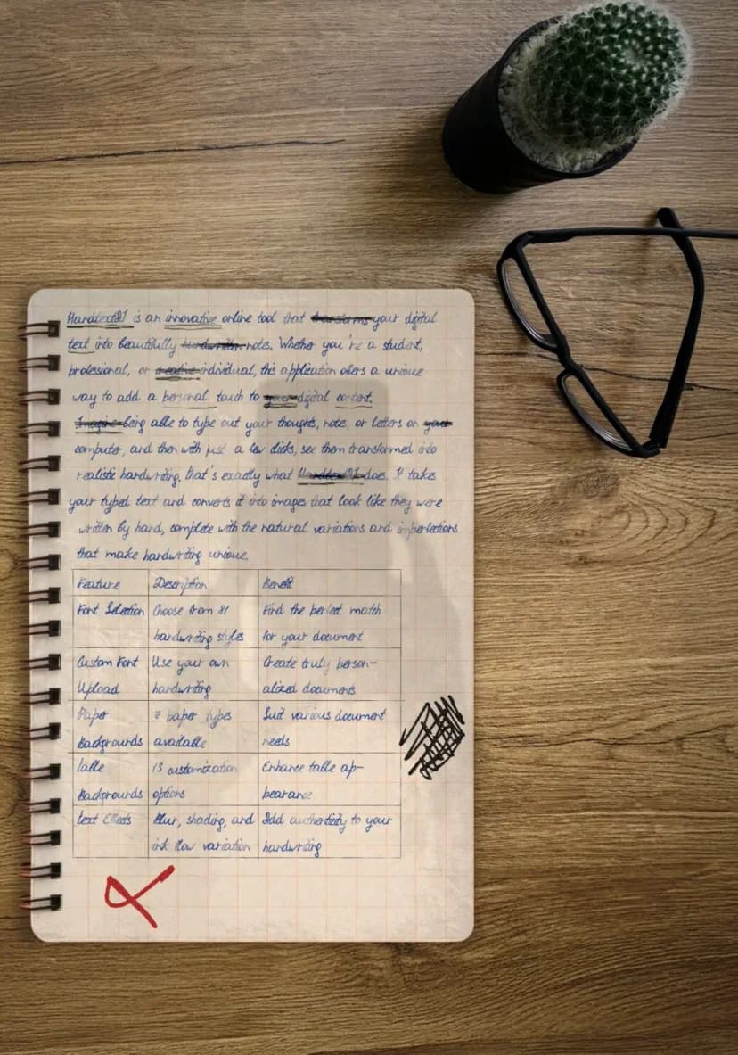 Text to handwriting converter create realistic handwritten notes